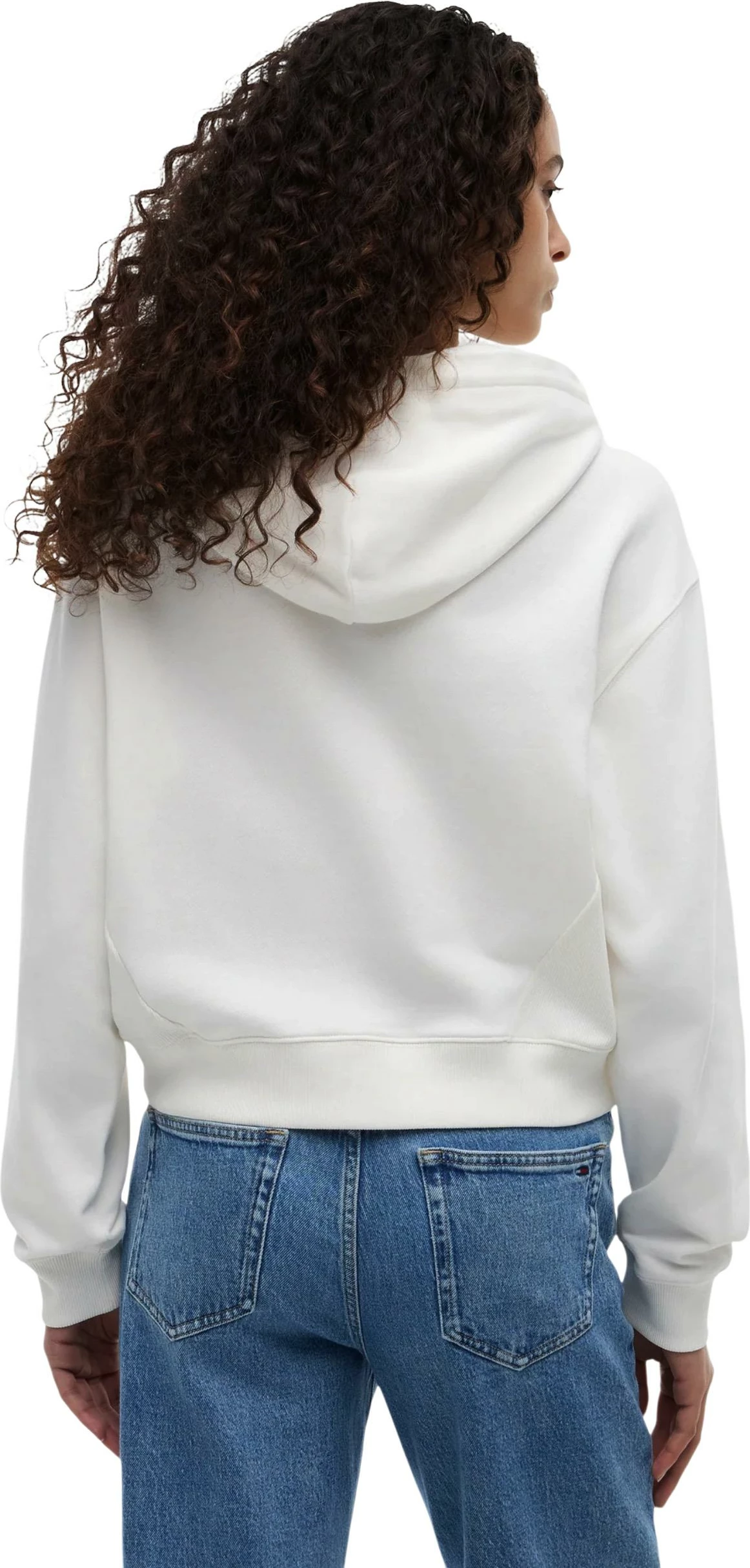 Duks me kapuç Tommy Hilfiger Jeans DW0DW22906 për femra, krem [Madhësia: S]