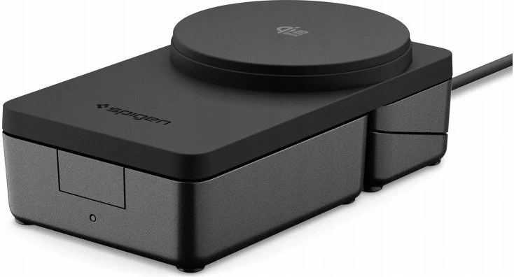 Karikues wireless 3n1 Spigen EF323MQ Essential Qi2.2 25W MagSafe, zi, set me kabllo USB-C në USB-C 2m