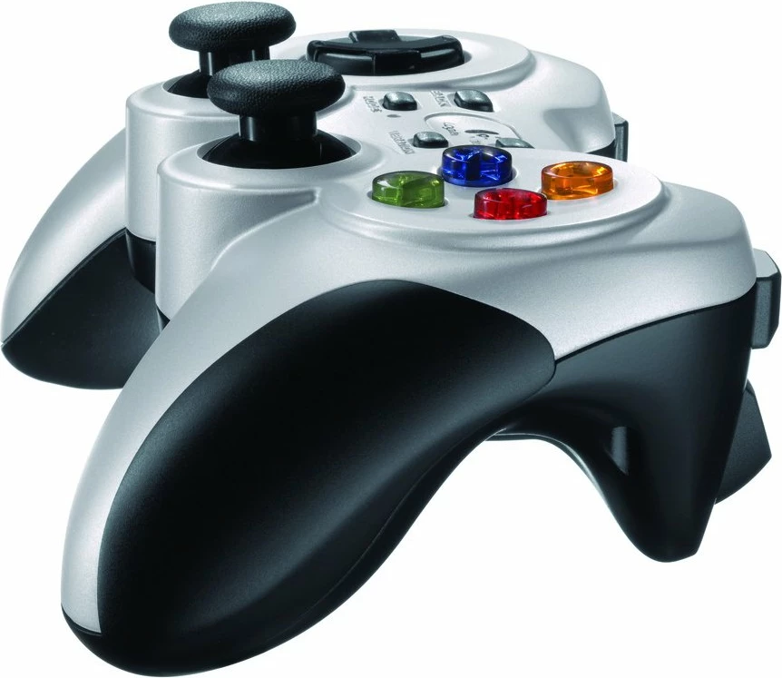 Gamepad Logitech F710 wireless USB, 12 butona programmabil, argjendt/zi