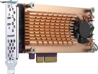 Kartë zgjerimi QNAP QM2-2S-220A, PCIe 2.0, M.2 22110/2280, ngjyrë ari