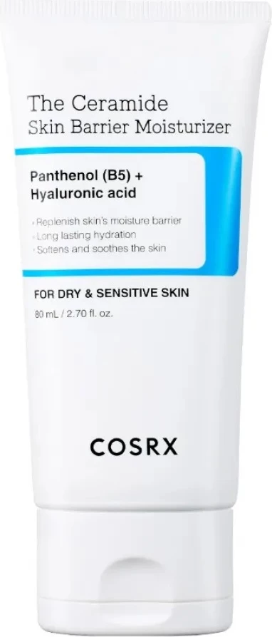 Krem hidratues për fytyrë COSRX The Ceramide Skin Barrier Moisturizer Hydrating Cream për femra, 80ml
