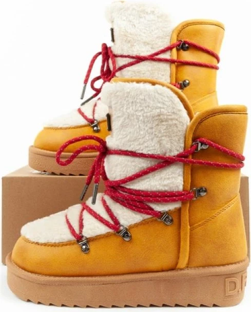 Çizme dimri për femra D.Franklin, mustard