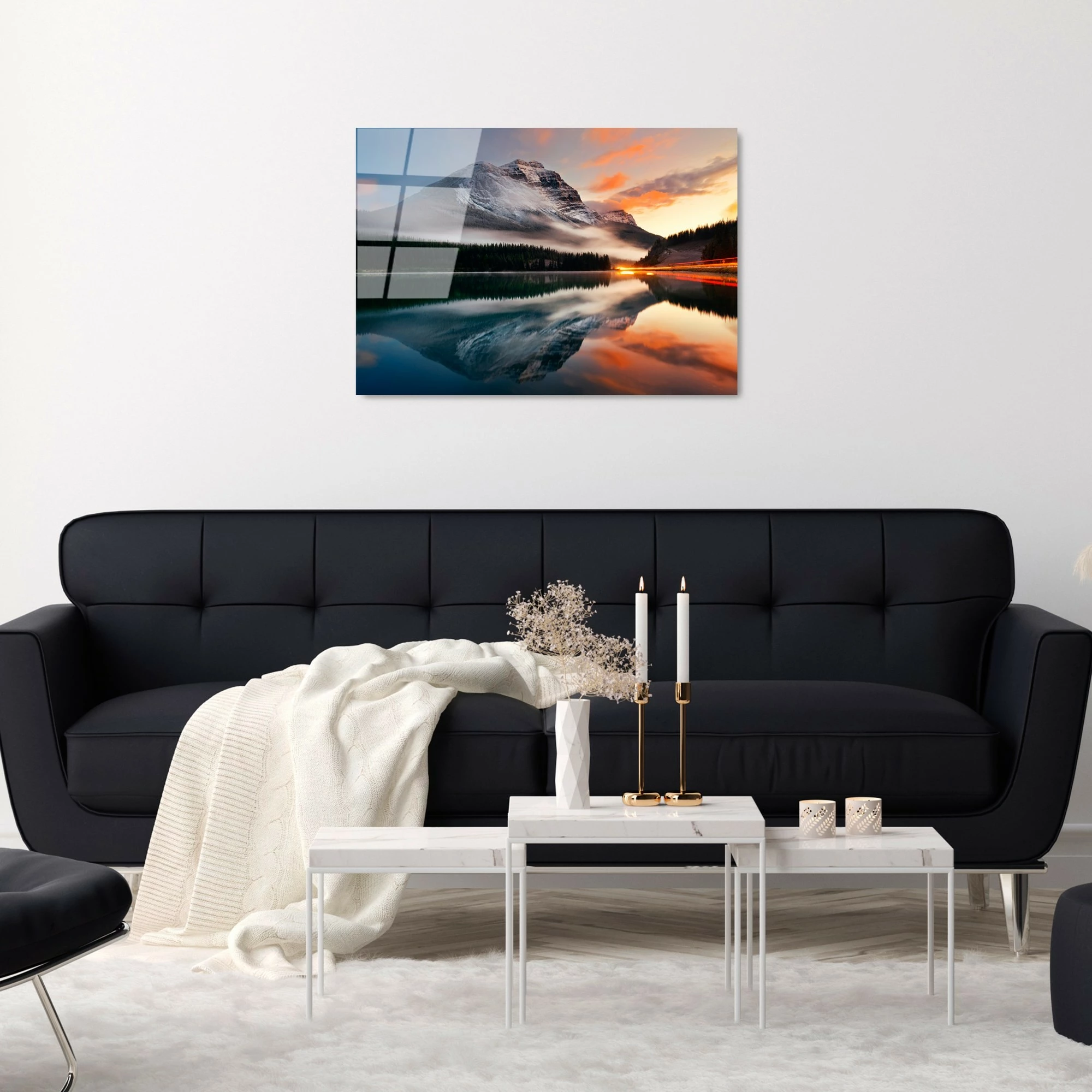 Pikturë dekorative prej xhami të temperuar, Wallity, UV-304, 50x70cm
