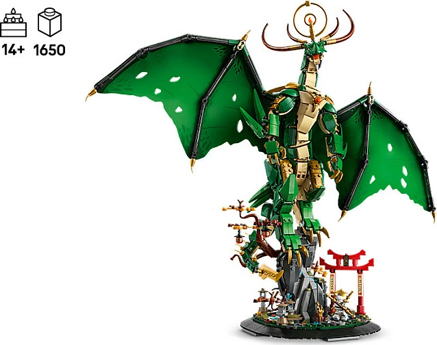 Set ndërtimi LEGO NINJAGO The Guardian Dragon 71847, 1650 copë, 14+, shumëngjyrësh