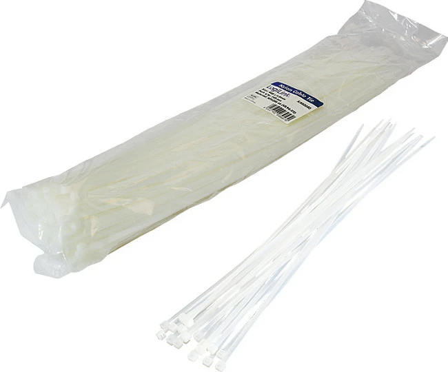 Lidhëse kabllosh LogiLink PA66, 4.4mm x 400mm, 100 copë, transparente
