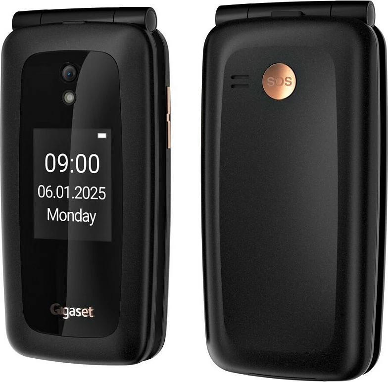 Celular Gigaset GL795, me kapak, Single SIM, 2.8" + 1.77", 4G LTE/VoLTE, 2MP, 1400 mAh, i zi