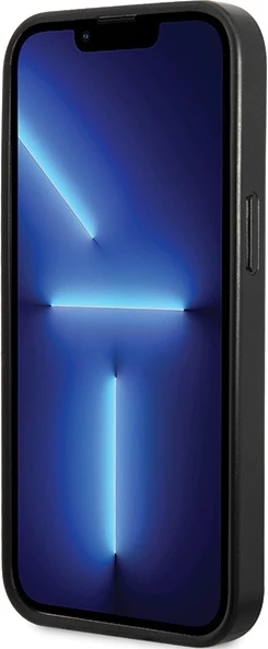 Mbështjellës Guess 4G Strass Metal Logo për iPhone 13 Pro 6.1", i zi