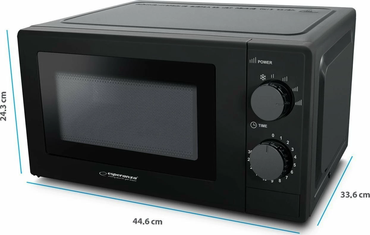 Furrë me mikrovalë Esperanza Estofado EKO011K 20 L 700 W e zezë