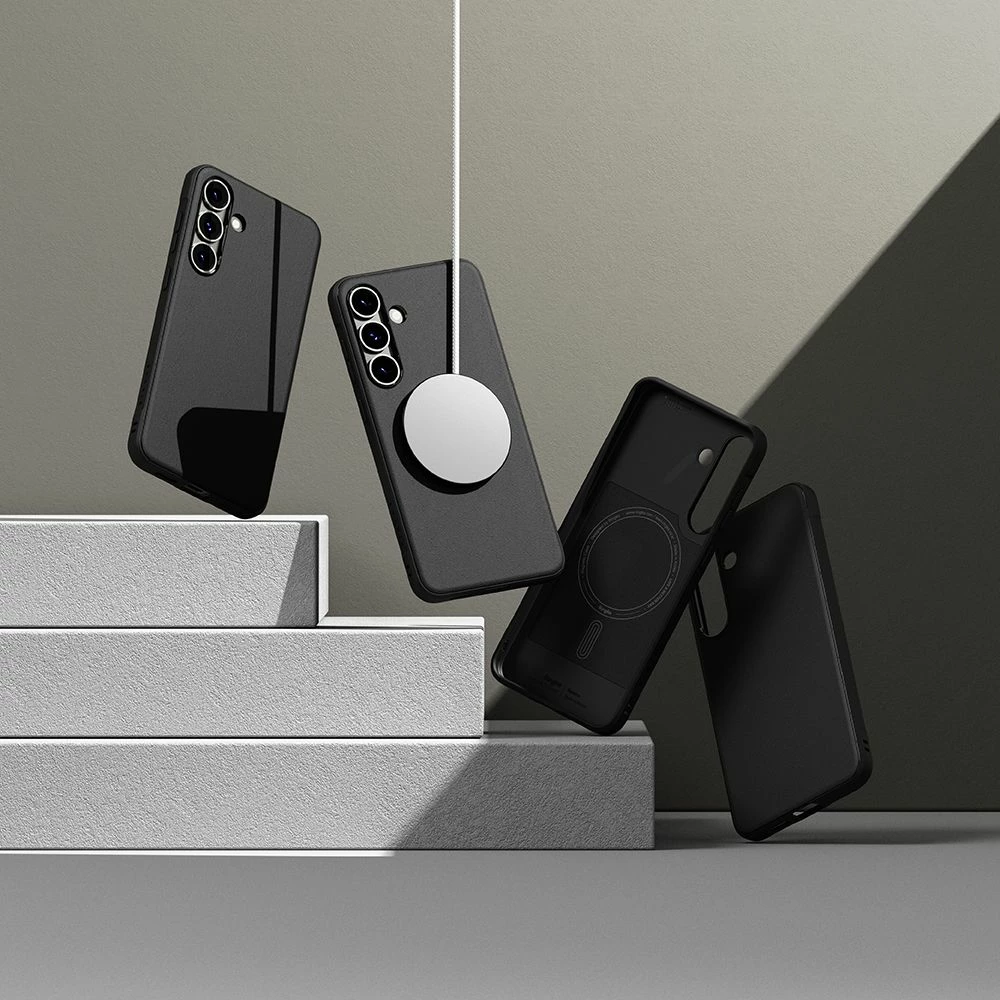 Mbështjellës Ringke Onyx MagSafe për Samsung Galaxy S25+, i zi