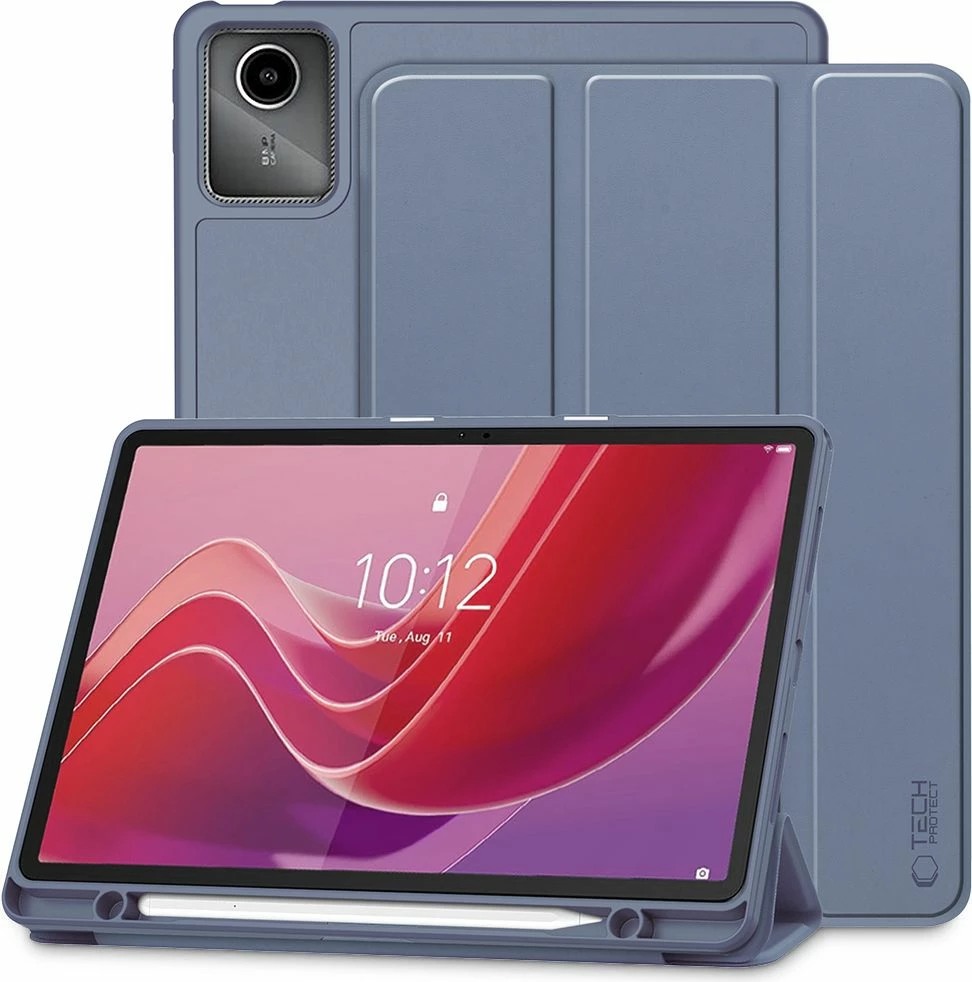 Mbështjellës tablet Tech-Protect SC Pen Case për Lenovo Tab M11 11", silikon, vjollcë e errët