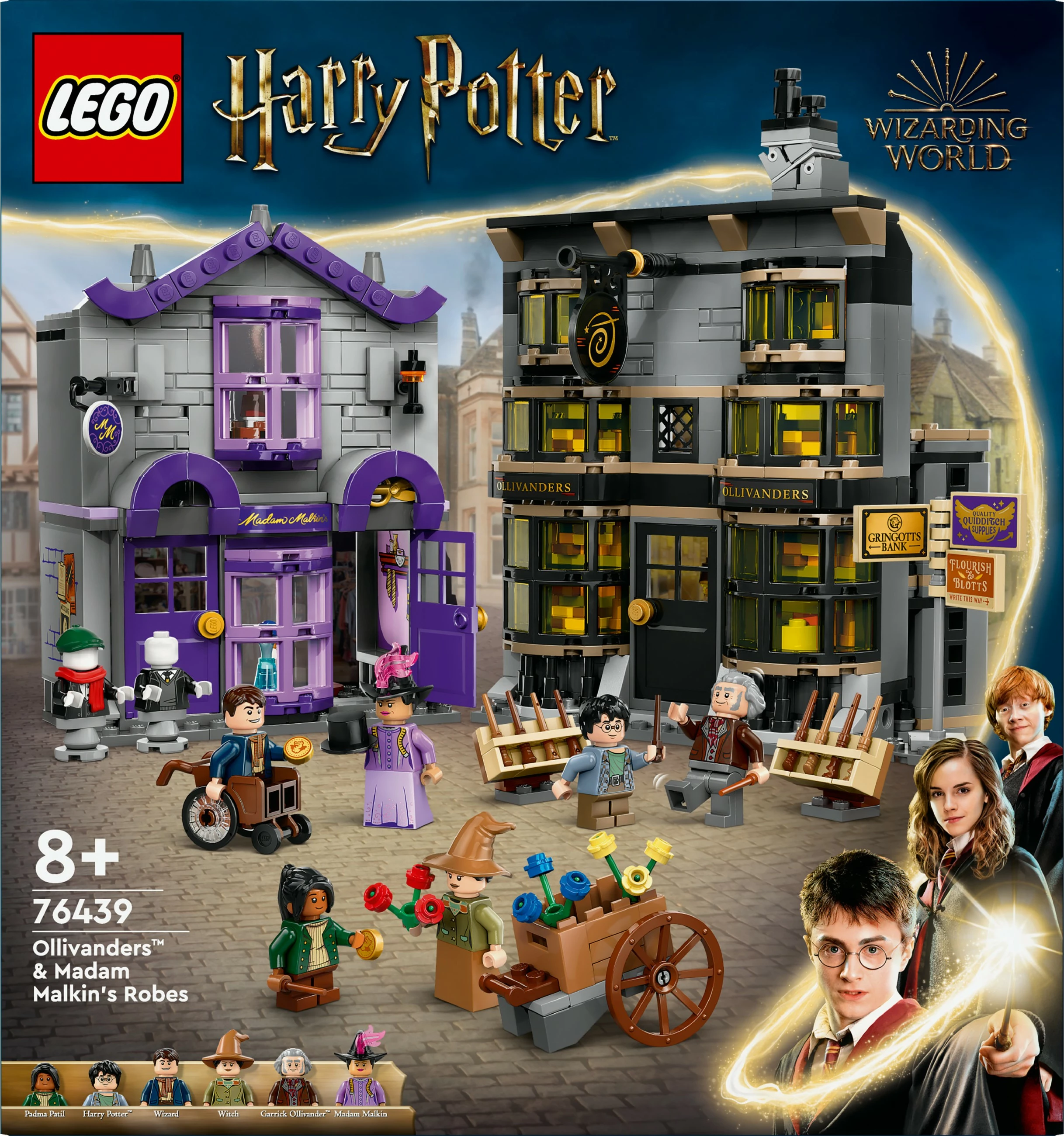 Set ndërtimi LEGO Ollivanders™ & Madam Malkin's Robes, 744 copë, shumëngjyrësh