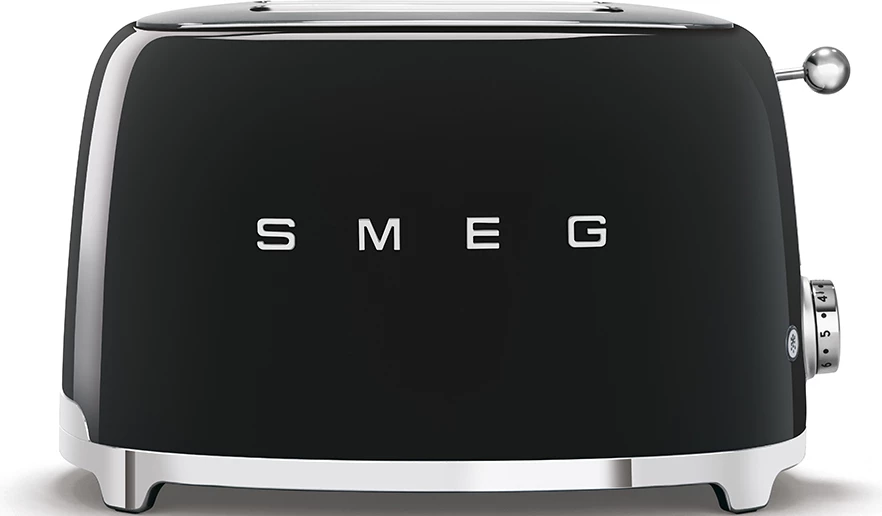 Thekëse buke Smeg 50´ Style, 2x2, 950W, e zezë
