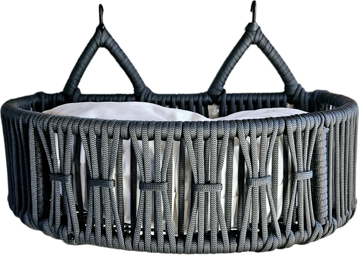 Shtrat për kafshë shtëpiake, Skye Decor, Peti, ngjyrë gri