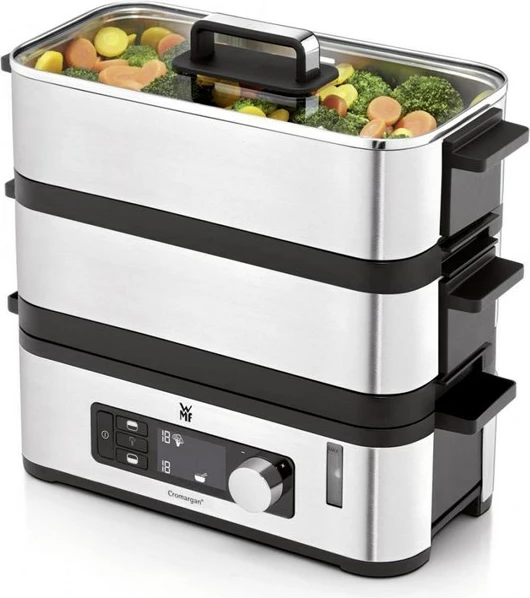 Avullore WMF KITCHENminis 0415090011, 2 shporta, 900 W, E zezë, Inoks