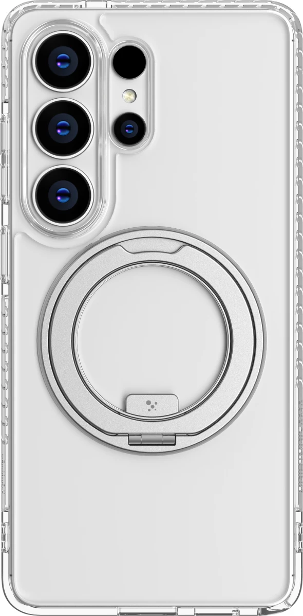 Mbështjellës, AmazingThing Titan Pro MagSpin, për Samsung Galaxy S26 Ultra, me MagSafe dhe unazë 360° me stand, mbrojtje rënie 3.6 m, transparent
