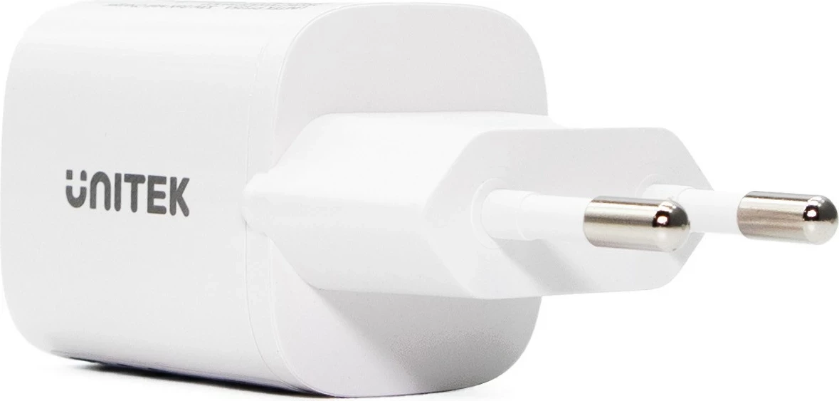 Karikues rrjeti Unitek, 1x USB-A 1x USB-C QC 33W, bardhë