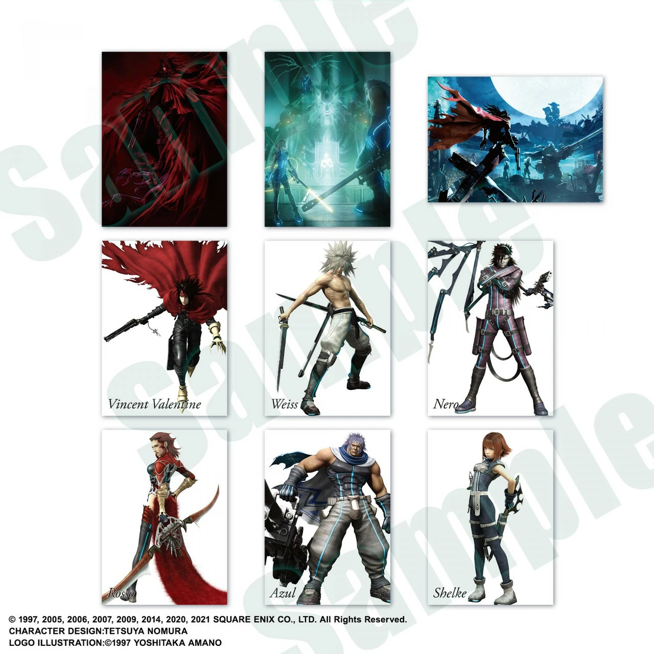 Set kartash koleksionuese Square Enix Final Fantasy VII Anniversary Art Museum Digital Card Plus, display 20 pako, ENG