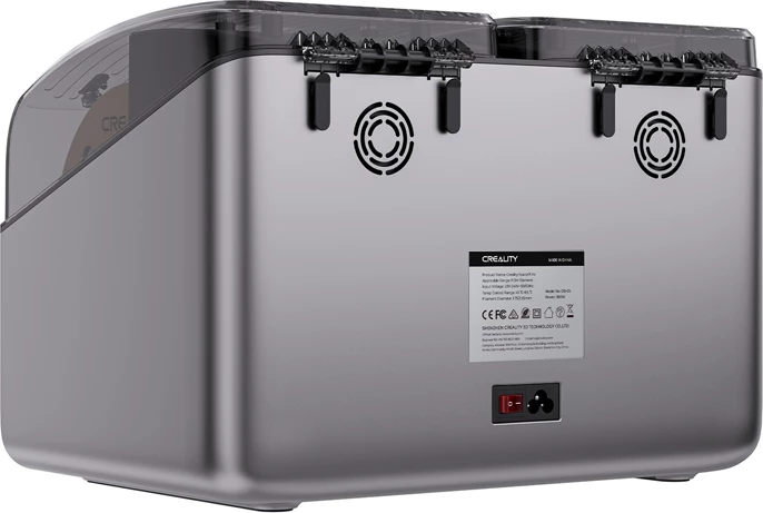 Tharëse filamenti Creality SpacePi X4 për printer 3D, 4 dhoma, kontroll temperature, gri