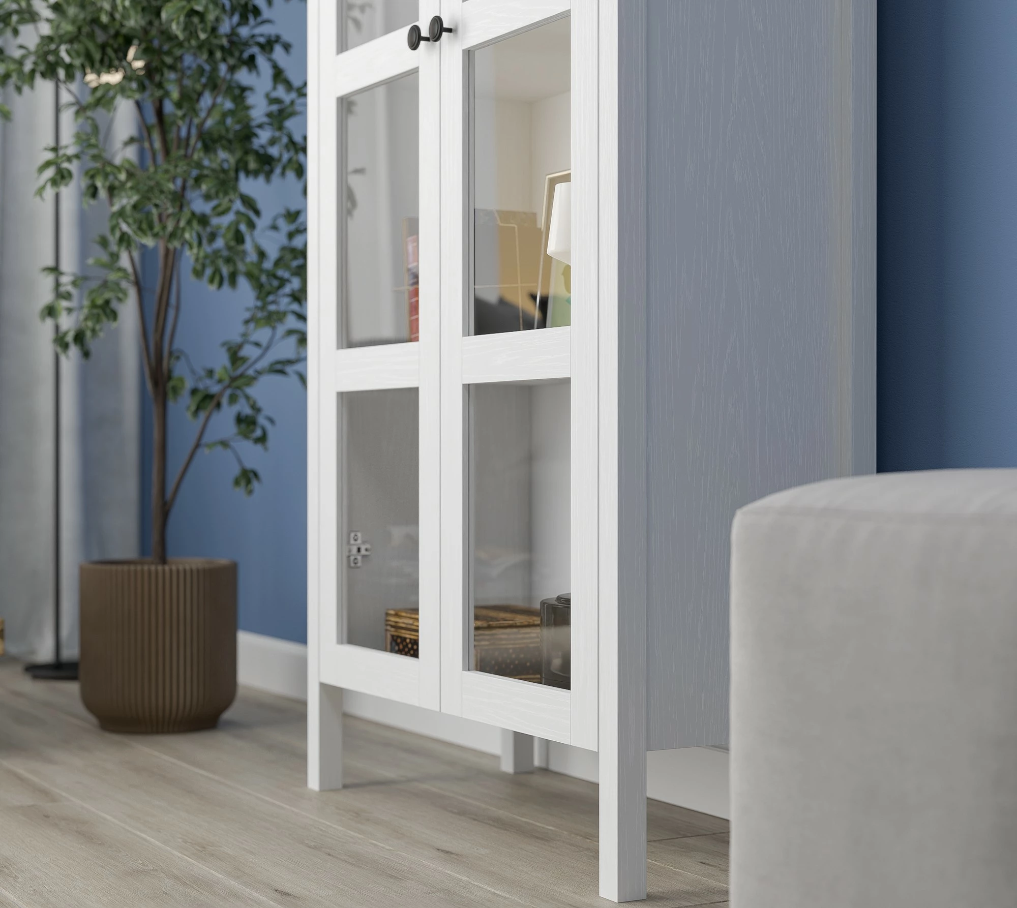 Raft librash Hanah Home, FRN-20032, ngjyrë druri dhe e bardhë, 80x180x35cm