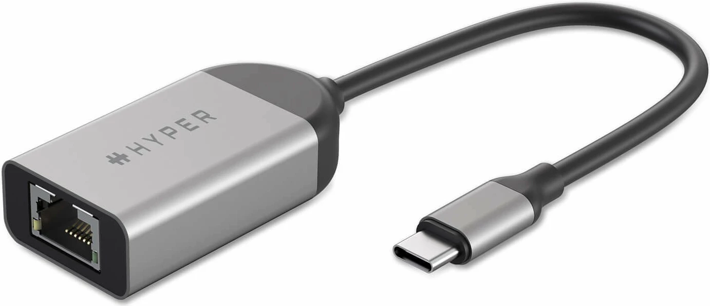 Adapter USB-C në Ethernet Targus HyperDrive, 2.5G, çelik inox