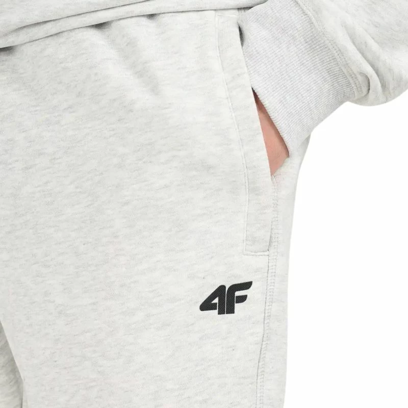 Pantallona sportive meshkuj 4F CAS M1674, gri e hapur melange