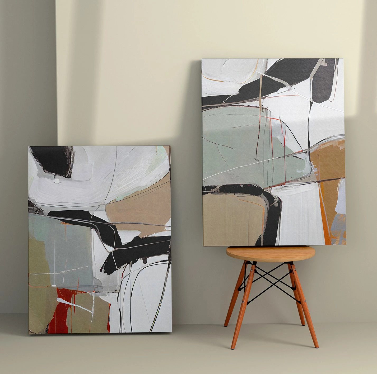 Pikturë dekorative në kanavacë (2 copë), Wallity, 2KNV4346, 50x70cm