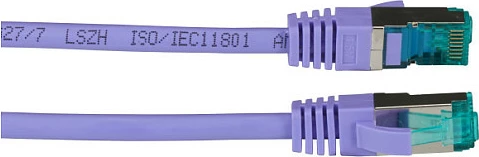 Kabllo rrjeti EFB Elektronik RJ45 Cat6a S/FTP, 5m, LSZH, 10GbE, vjollcë