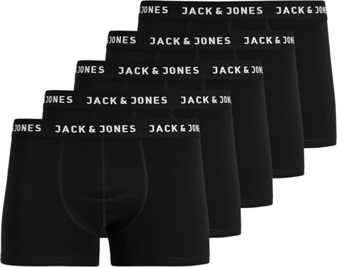 Të brendshme për meshkuj Jack & Jones, Huer, set 5 copë, të zeza