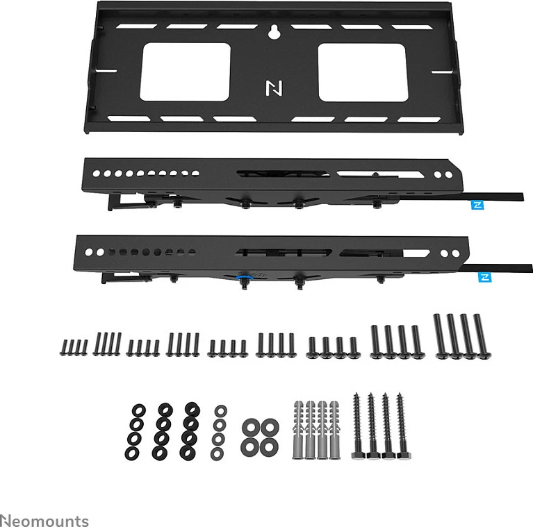 Mbajtëse muri për TV Neomounts LEVEL-750, 43-75", VESA 400x400, 100 kg, e kyçshme, e zezë