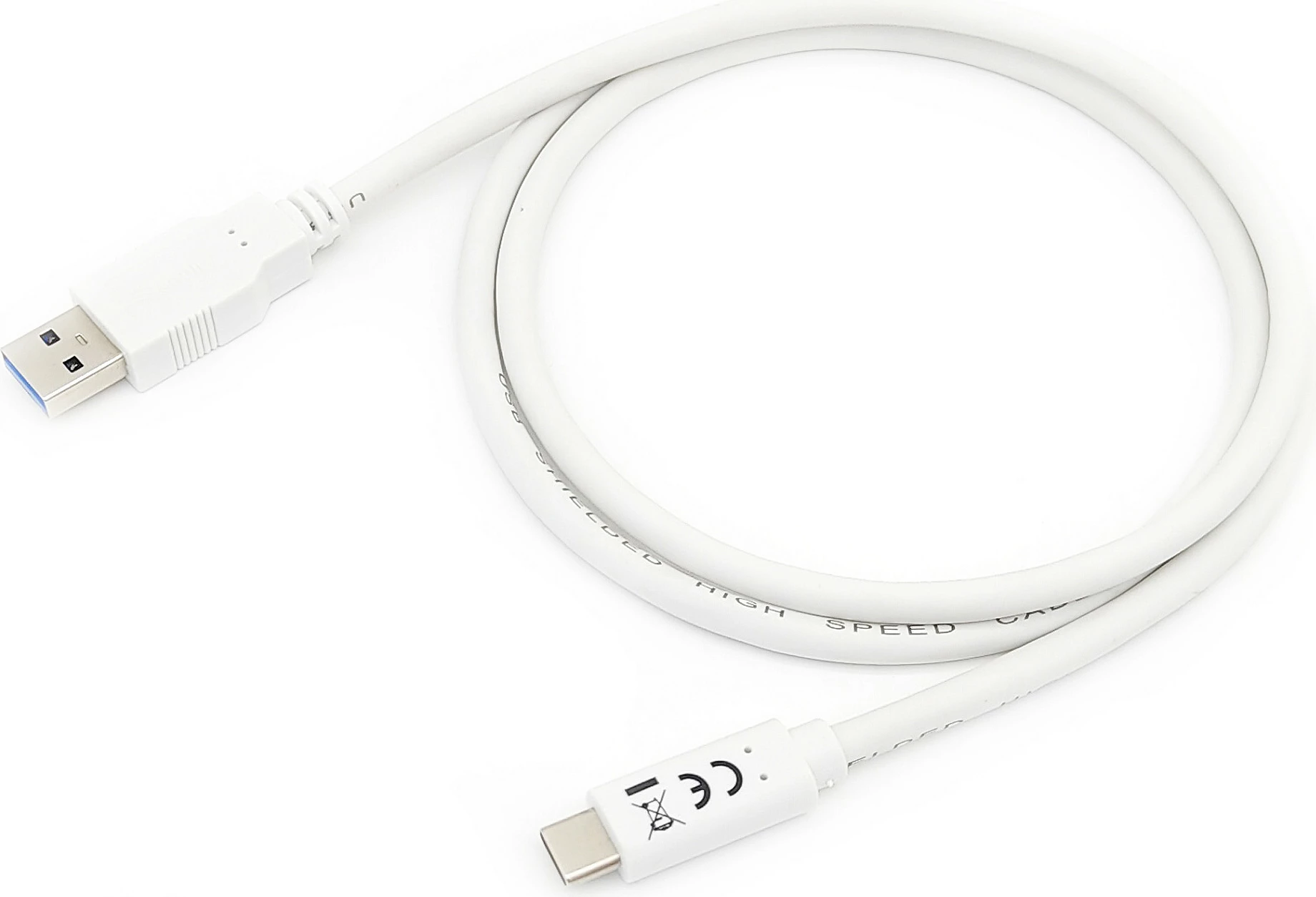 Kabëll USB Equip USB 3.2 Gen 1 Type-C në A, 1m, i bardhë