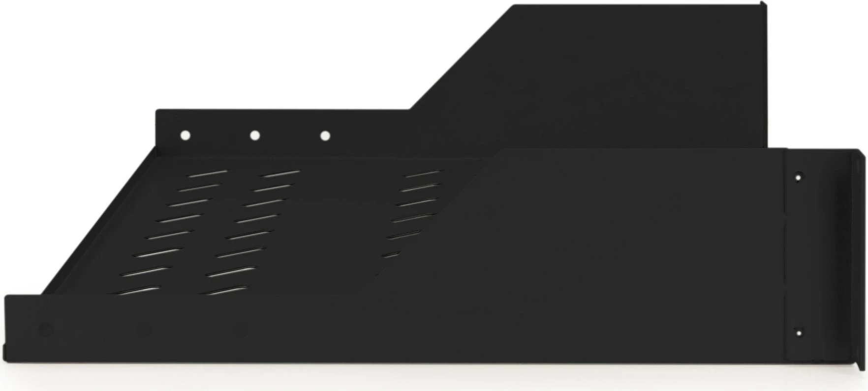 Raft për kasë rrjeti Digitus 2HE 19 inç, 25kg, zi