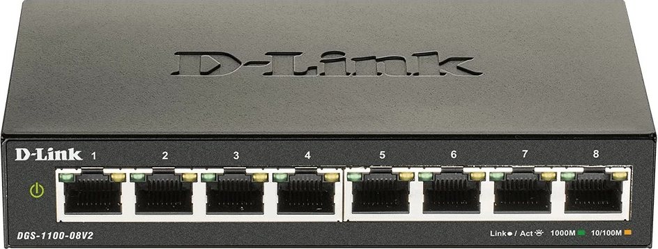 Switch D-Link DGS-1100-08V2, Managed, L2, Gigabit Ethernet, i zi