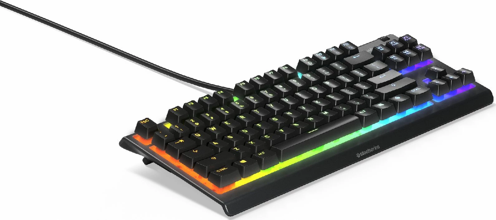 Tastierë gaming SteelSeries Apex 3 TKL 64831, USB me kabllo, membranë, RGB, layout US, e zezë 4