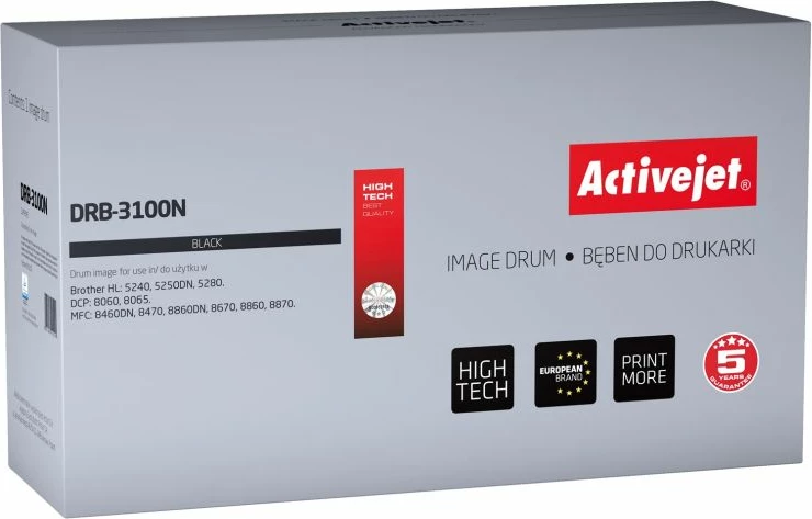Drum printeri Activejet DRB-3100N për Brother, i zi