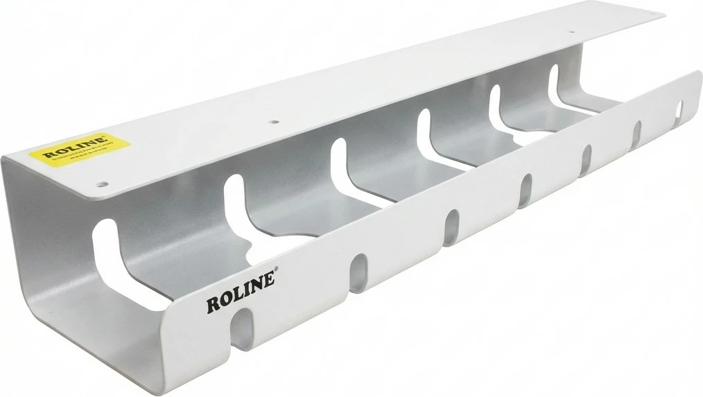 Kanal kabllosh ROLINE Easy2Open, montim nën tavolinë, 44,9 cm, i bardhë