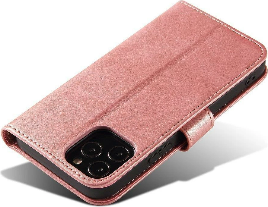 Mbështjellës Hurtel Magnet Case me kapak dhe mbajtëse, për Xiaomi Redmi Note 11 Pro+ 5G / 11 Pro 5G / Mi 11i HyperCharge / Poco X4 NFC 5G, Rozë