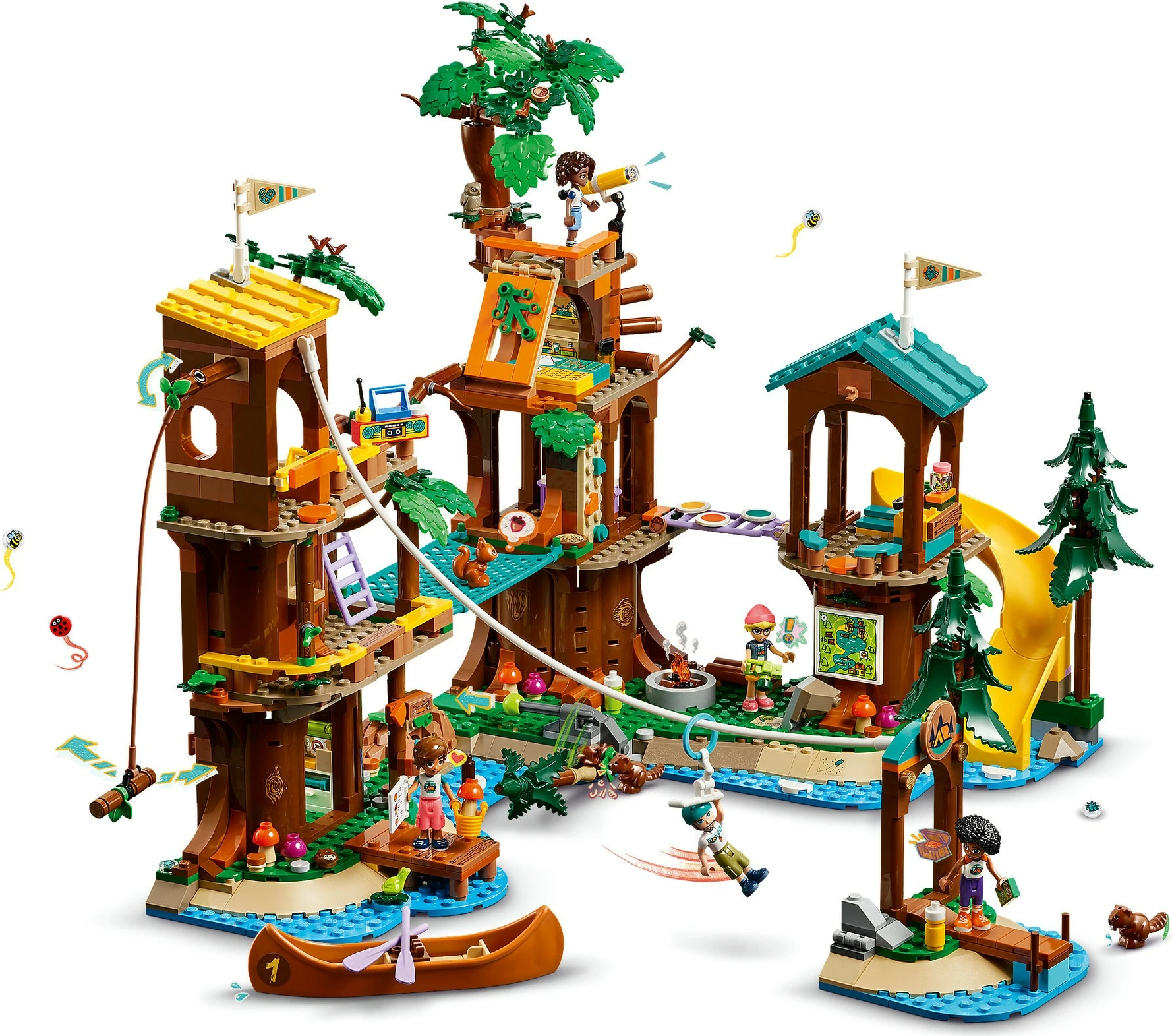 Set ndërtimi LEGO Friends 42631, Adventure Camp Tree House, multikolor