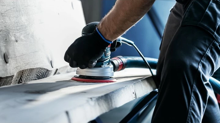 Rrjetë lëmimi Bosch Expert M480, 5 copë, 15 cm, për lëmues orbital, grit 80