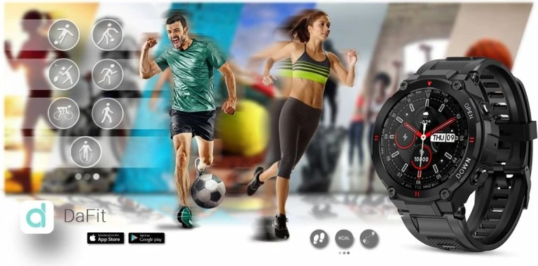 Smartwatch Gravity për të gjithë, e zezë