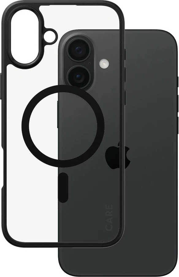 Mbështjellës PanzerGlass CARE Case Flagship Urban Combat MagSAFE për iPhone 16 Plus, transparent