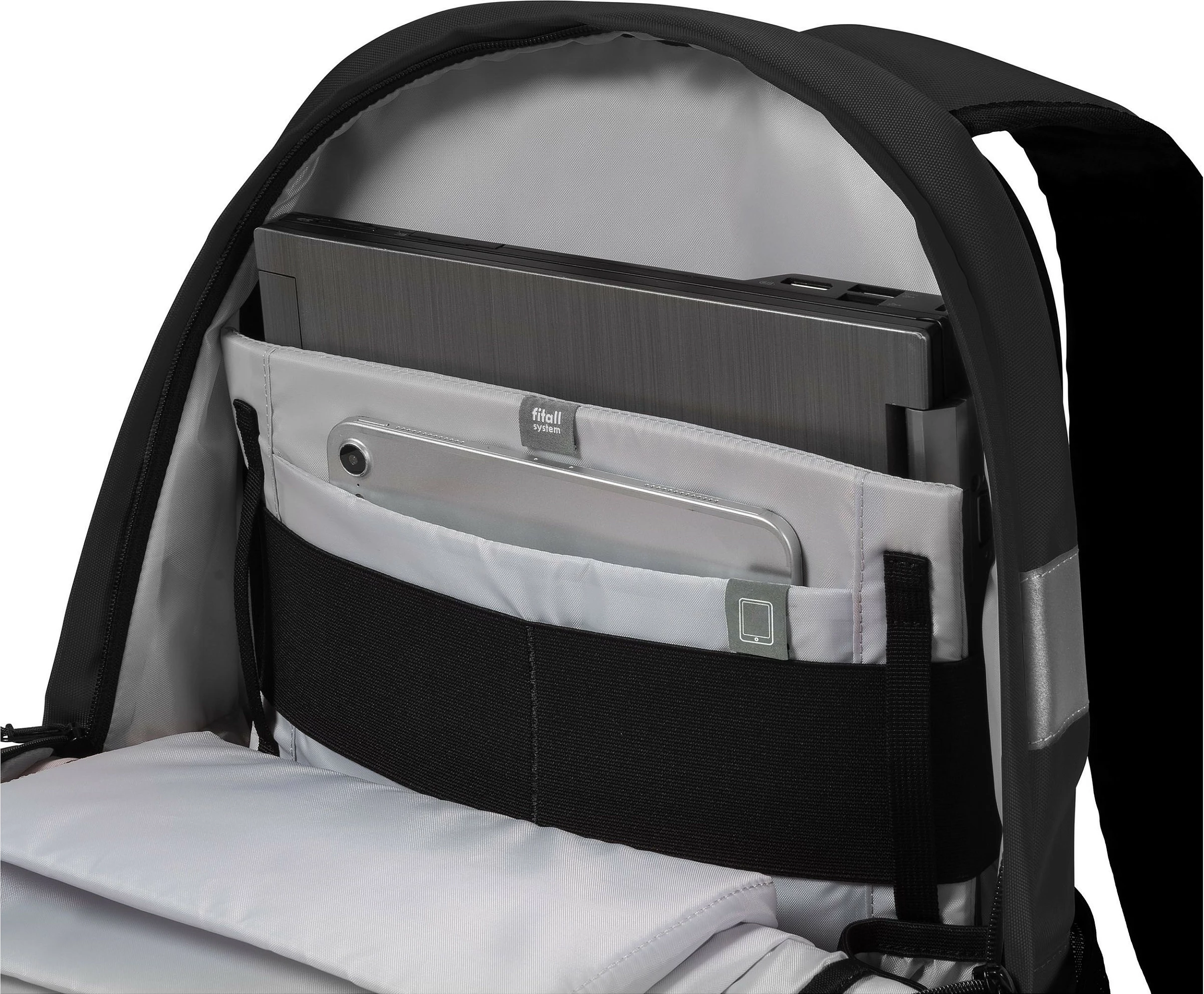 Çantë shpine Dicota BACKPACK REFLECTIVE 25, për laptop, e zezë
