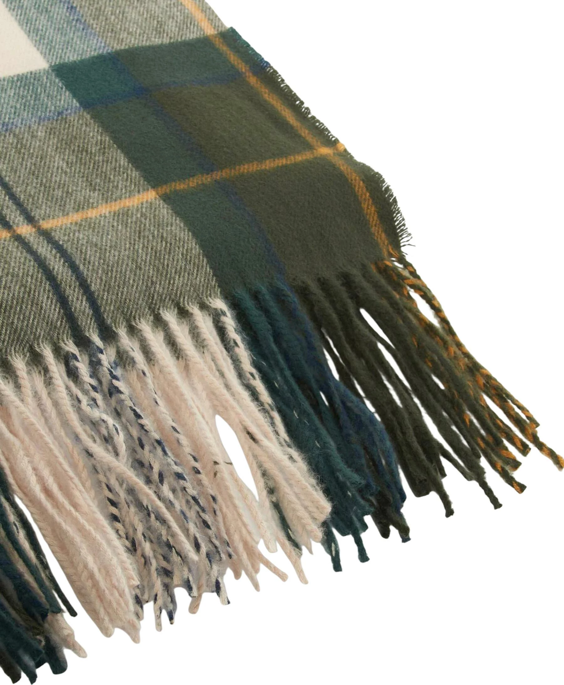 Shall për femra Barbour Stanway Tartan Wrap LSC0426, krem