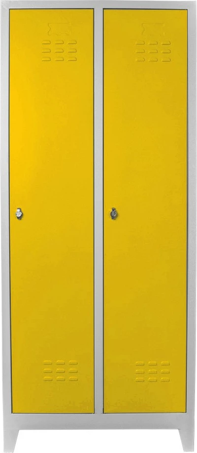 Dollap metalik për depo, ngjyrë gri dhe e verdhë, Skye Decor, Js1011Sa