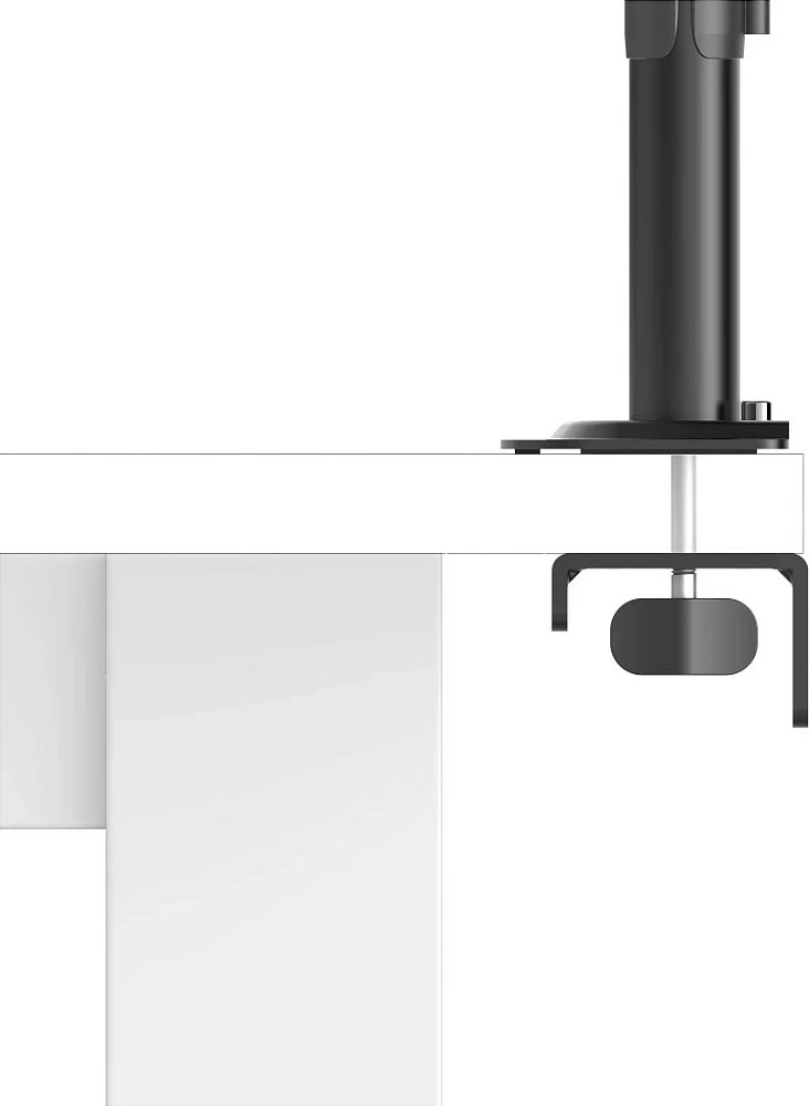 Mbajtëse monitori Hama, VESA 75x75/100x100, 13-35", me clamp, e zezë