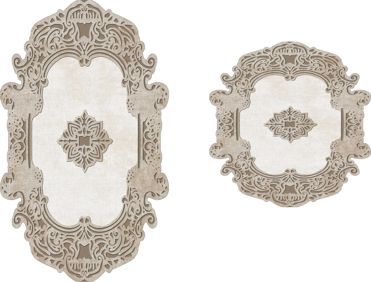 Set tapetash për banjo (2 copë), Mijölnir, krem, 210Fg41715Kr