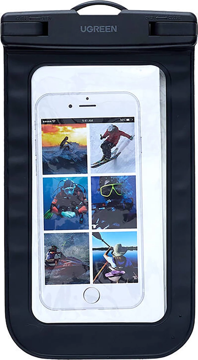Mbështjellës Ugreen LP716 për celular, IPX8, i papërshkueshëm nga uji, i zi
