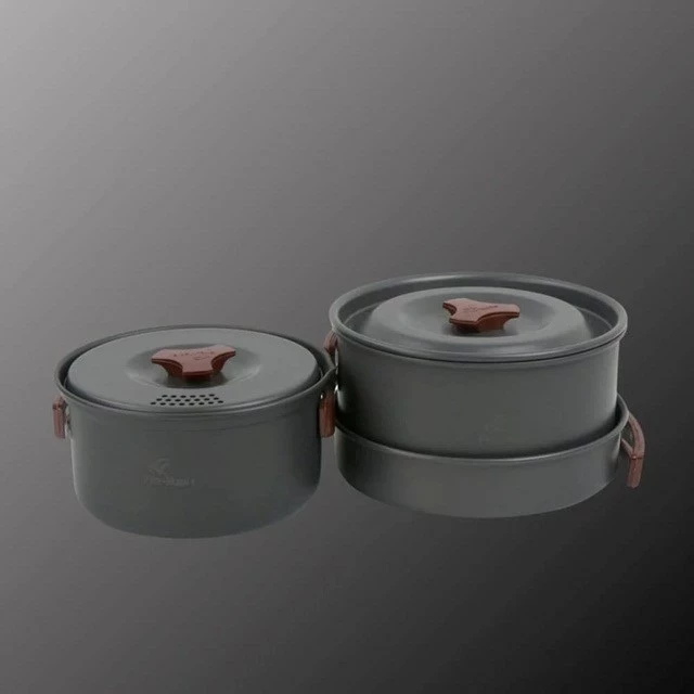 Set enësh gatimi Fire Maple FMC-202, 3 copë, alumini i anodizuar, gri