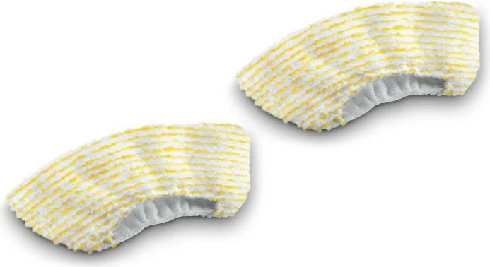 Set mbulesash për grykë dore, Karcher 2.863-344.0, mikrofiber, kompatibile me SC 1–SC 5, 2 copë, bardhë/verdhe