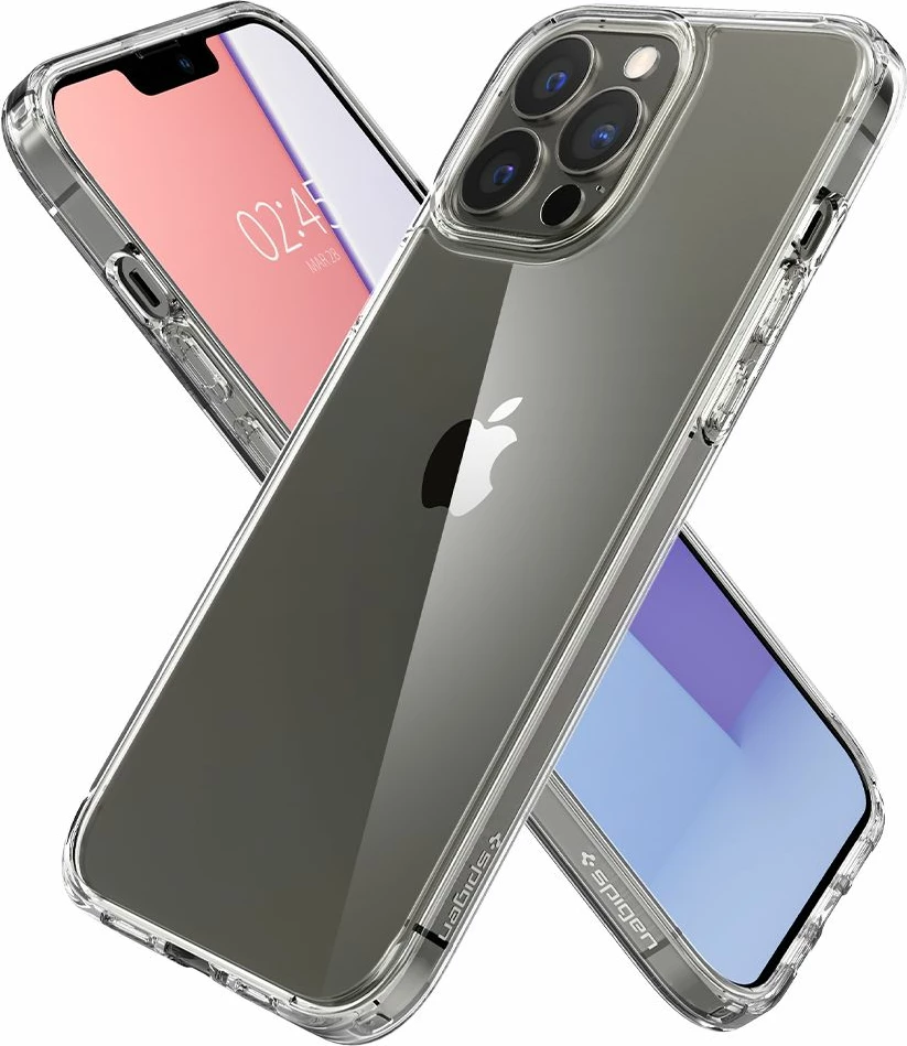 Mbështjellës Spigen Ultra Hybrid për iPhone 13 Pro Max, Transparent