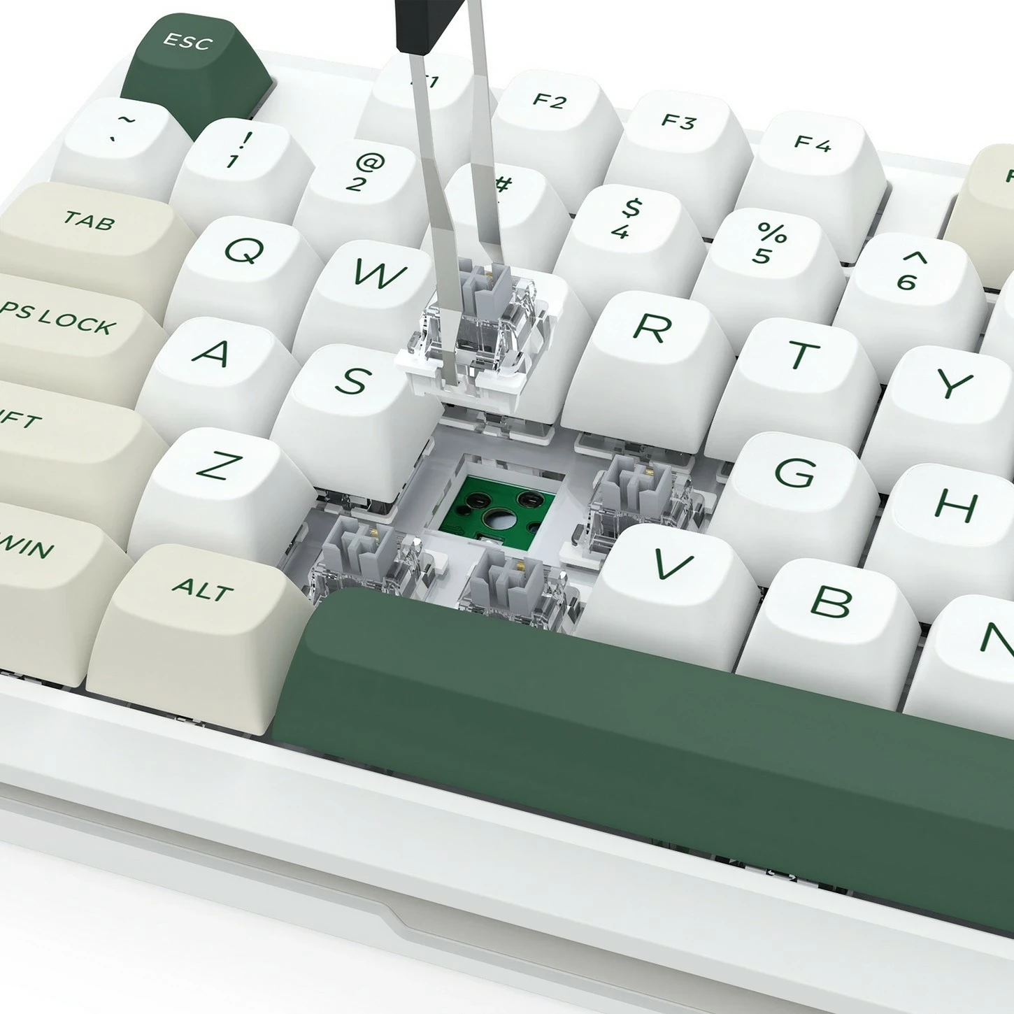 Tastierë mekanike Redragon Wildslash Pro K734WCG-RGB-PRO, TKL, RGB, wireless, e bardhë